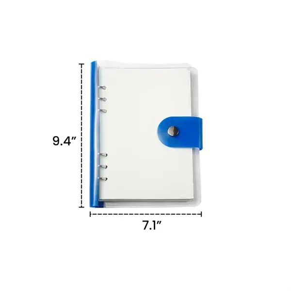 A5 Transparent PVC Loose-leaf Ring Binder Notebook