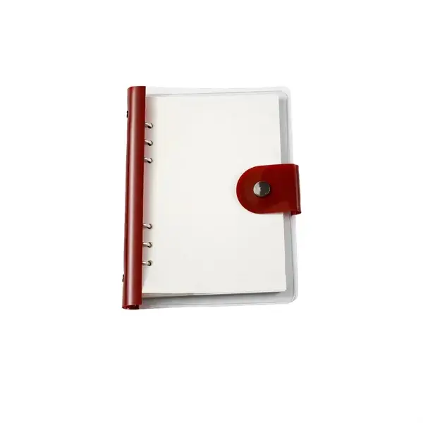 A5 Transparent PVC Loose-leaf Ring Binder Notebook