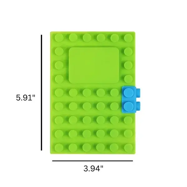 Creative A6 Silicone Building Block Notebook Journal
