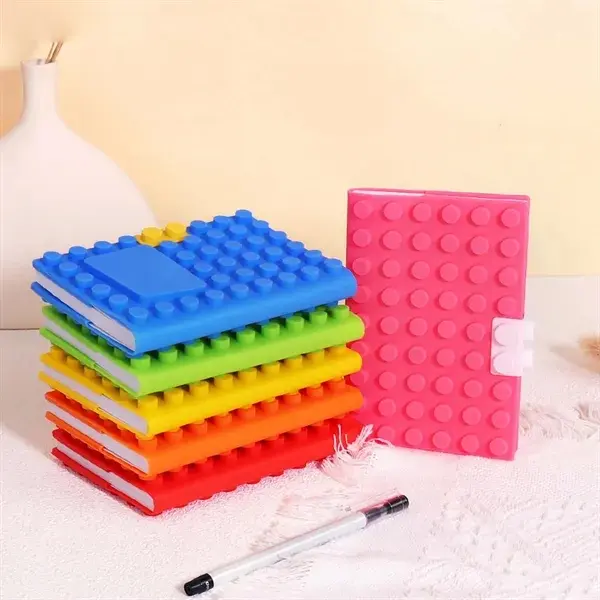 Creative A6 Silicone Building Block Notebook Journal