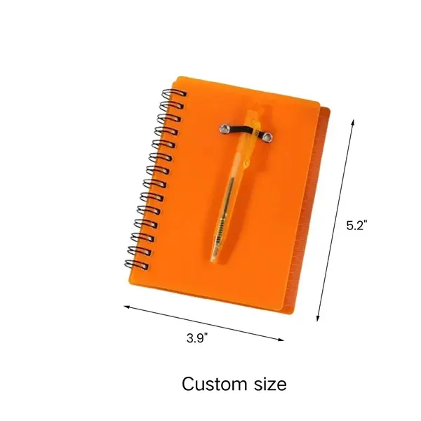 Custom Spiral Notebook with Pen and Sticky Notes Set
