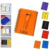 Custom Spiral Notebook with Pen and Sticky Notes Set