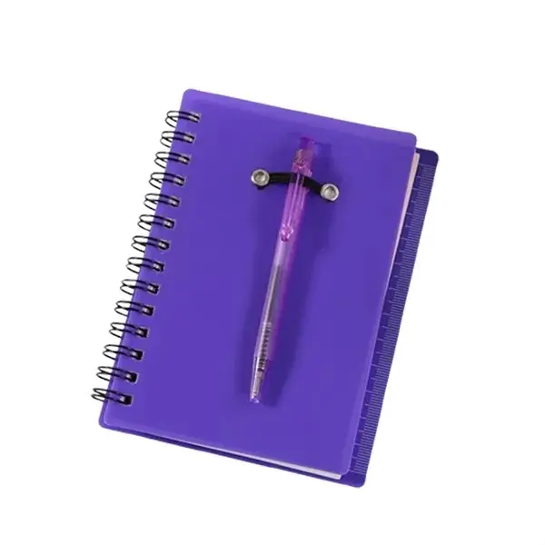 Custom Spiral Notebook with Pen and Sticky Notes Set