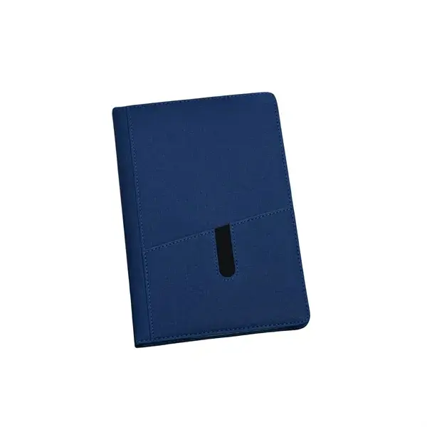 Customizable PU Leather Notebook with Mobile Phone Pocket