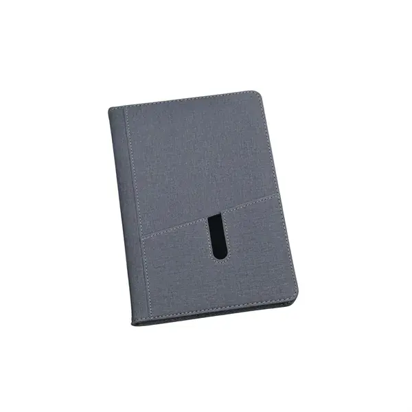 Customizable PU Leather Notebook with Mobile Phone Pocket