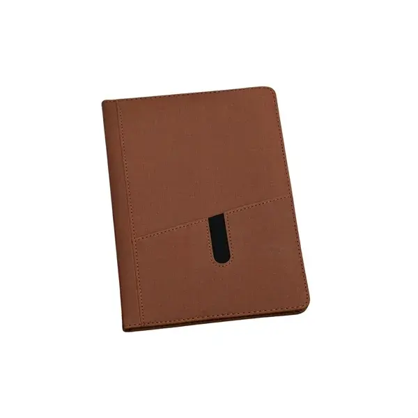 Customizable PU Leather Notebook with Mobile Phone Pocket