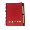 Eco-Friendly Spiral Notebook with Pen and Sticky Note Set