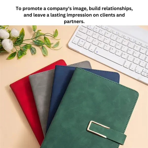 Premium Custom A5 PU Leather Notebook with Metal Buckle