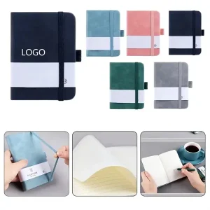 Premium Custom Leather Pocket Notebook with Pen Loop