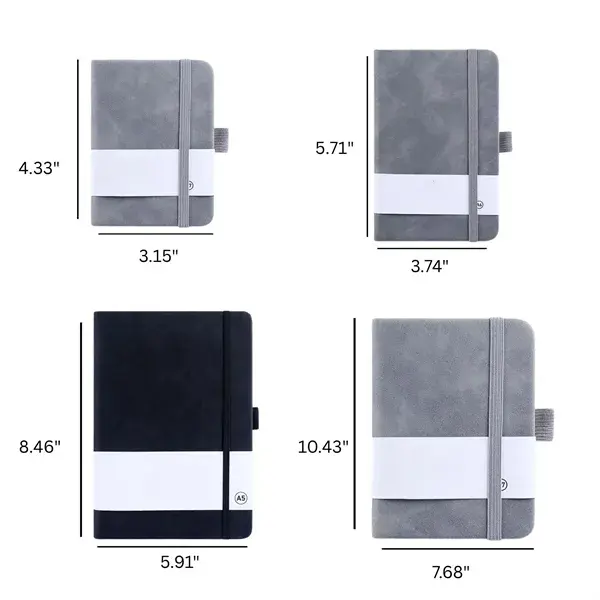 Premium Custom Leather Pocket Notebook with Pen Loop