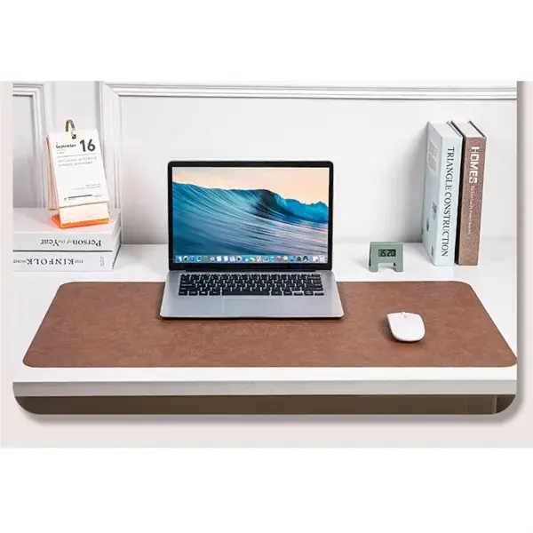 Premium Dual-Sided Leather Desk Mat & Oversized Mouse Pad