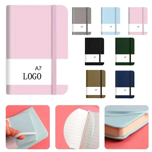 Premium Mini Pocket Notebook with Elastic Strap