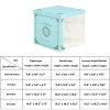 Premium Transparent Double Layer Cake Display Boxes