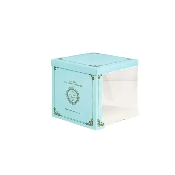 Premium Transparent Double Layer Cake Display Boxes