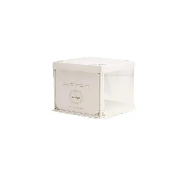 Premium Transparent Double Layer Cake Display Boxes
