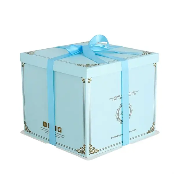 Premium Transparent Double Layer Cake Display Boxes