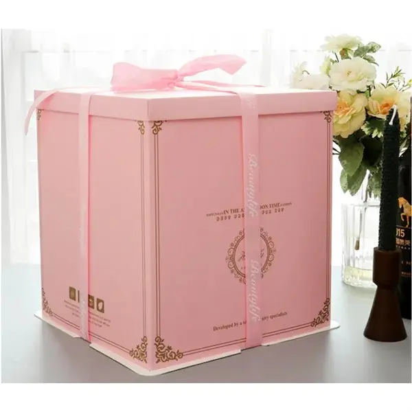 Premium Transparent Double Layer Cake Display Boxes