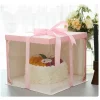 Premium Transparent Double Layer Cake Display Boxes