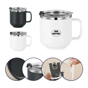 15oz Double Wall Insulated Stainless Steel Coffee Mug with Lid1 15oz Double Wall Insulated Stainless Steel Coffee Mug with Lid