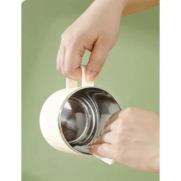 15oz Double Wall Insulated Stainless Steel Coffee Mug with Lid