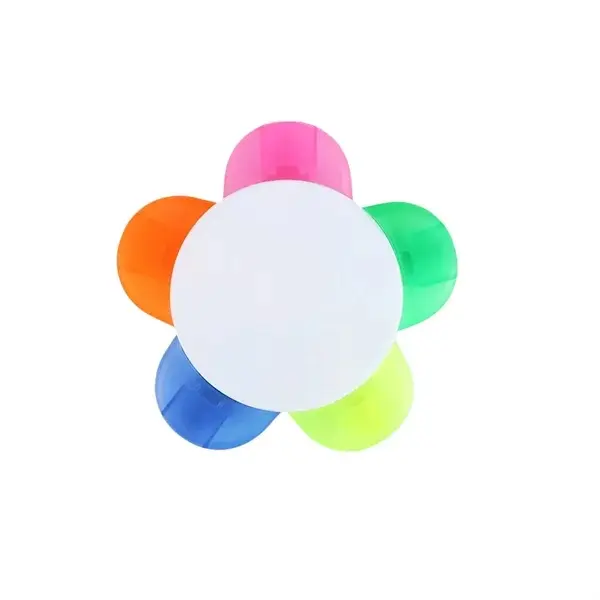 5-in-1 Multicolor Flower Shape Highlighter Pen