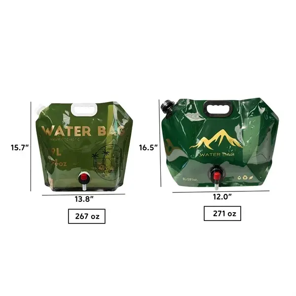 8L Portable Foldable Camping Water Storage Bag with Tap