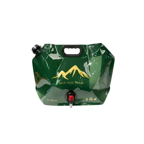 8L Portable Foldable Camping Water Storage Bag with Tap