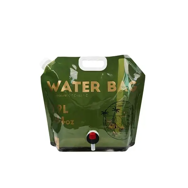 8L Portable Foldable Camping Water Storage Bag with Tap