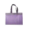 Custom Branded Checkered Non-Woven Shopping Tote Bags