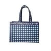 Custom Branded Checkered Non-Woven Shopping Tote Bags