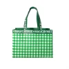Custom Branded Checkered Non-Woven Shopping Tote Bags