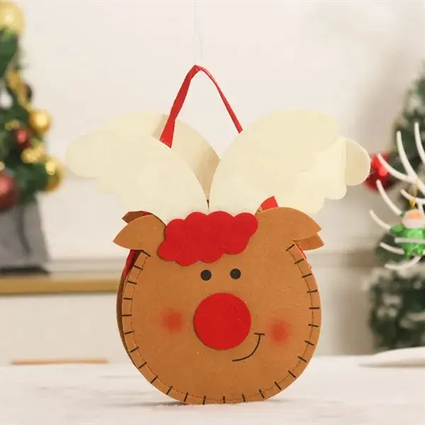 Custom Christmas Felt Character Handbag Gift Pouches