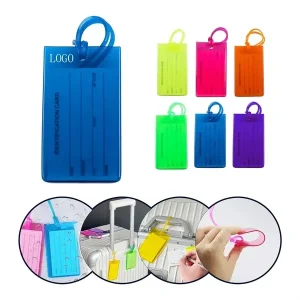 Custom Flexible PVC Travel Luggage ID Tags (1) Custom Flexible PVC Travel Luggage ID Tags