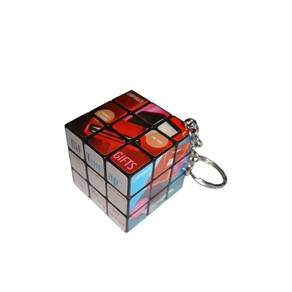 Custom Mini 3x3 Puzzle Cube Keychain