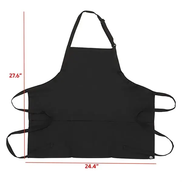 Custom Professional Cotton Kitchen Aprons with Pockets