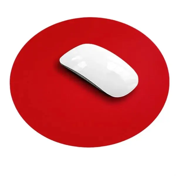 Custom Round PU Leather Mouse Pad for Office