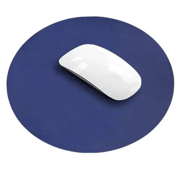 Custom Round PU Leather Mouse Pad for Office