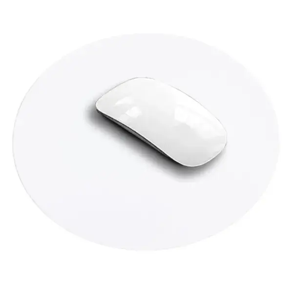 Custom Round PU Leather Mouse Pad for Office
