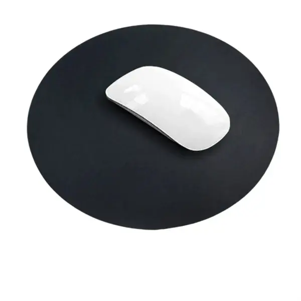 Custom Round PU Leather Mouse Pad for Office