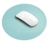 Custom Round PU Leather Mouse Pad for Office