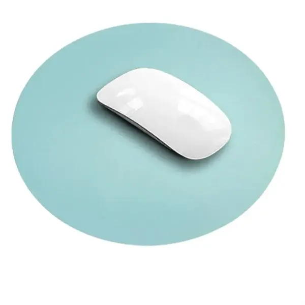 Custom Round PU Leather Mouse Pad for Office