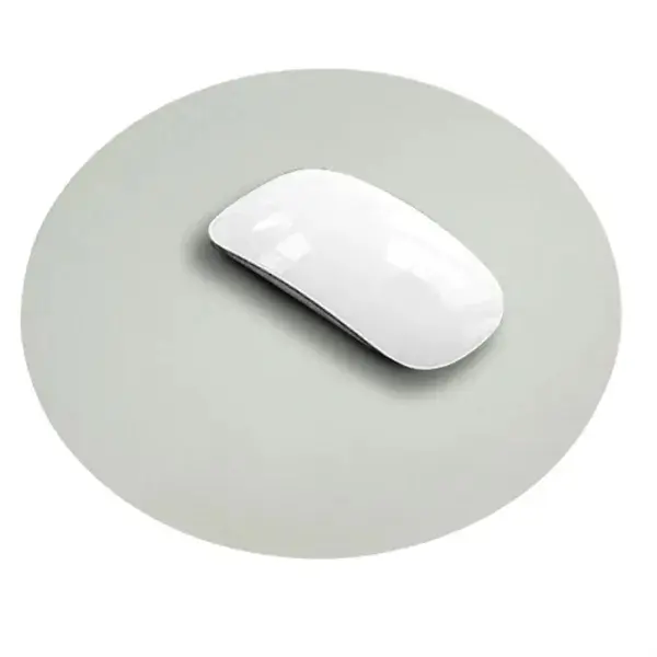 Custom Round PU Leather Mouse Pad for Office
