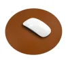 Custom Round PU Leather Mouse Pad for Office