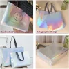 Iridescent Holographic Laminated Non-Woven Laser Tote Bags