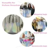 Iridescent Holographic Laminated Non-Woven Laser Tote Bags