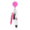 Multicolor Retractable Nurse Pen Set with Badge Reel