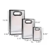 Premium PP Frosted Transparent Gift Tote Bags