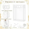 Premium PP Frosted Transparent Gift Tote Bags
