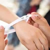 Custom Fabric Event Wristbands with Secure Plastic Sliding Lock