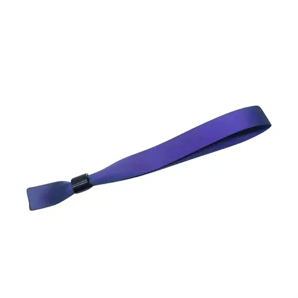 Custom Fabric Event Wristbands with Secure Plastic Sliding Lock